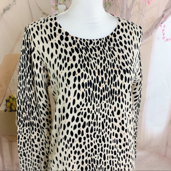 NEW J Crew Leopard Animal Print  Crew Neck… - Picture 6 of 10